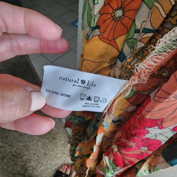 SOPHIA NATURAL LIFE MAXI FLORAL WRAP DRESS NWT SIZE MEDIUM - Picture 9 of 15